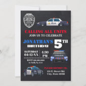 Invitation Appeler Toutes Les Unités De Police N'Importe Quel (Devant)