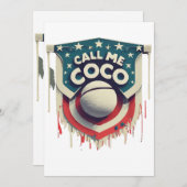 Invitation Appelle-moi Coco Appelle-moi Champion (Devant / Derrière)