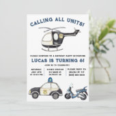 Invitation Appelle toutes les unités ! Fête d'anniversaire su (Debout devant)