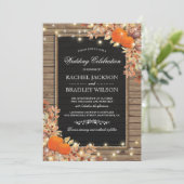 Invitation Appels Automne Rustique | Mariage Grange en Bois (Debout devant)