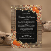 Invitation Appels Automne Rustique | Mariage Grange en Bois