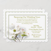 INVITATION APPLE BLOSSOM RENOUVELER VOWS/FAIRE-PART DE MARIAG (Devant / Derrière)