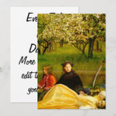 Invitation Apple Blossom Spring Fine Art (Devant / Derrière)