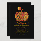 Invitation Apple d'automne (Devant / Derrière)