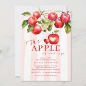 Invitation Apple De Notre Baby shower Oeil (Devant)
