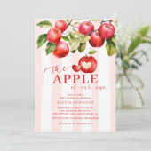 Invitation Apple De Notre Baby shower Oeil (Debout devant)