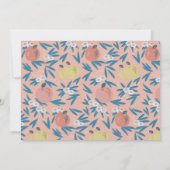 Invitation Apple de notre fille de l'oeil rose Photo 1er anni (Dos)