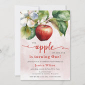 Invitation Apple de notre oeil premier anniversaire (Devant)