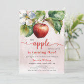 Invitation Apple de notre oeil premier anniversaire (Debout devant)