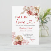 Invitation Apple Fall in Love Citrouille Fête des mariées Aut (Debout devant)