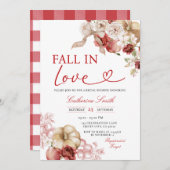 Invitation Apple Fall in Love Citrouille Fête des mariées Aut (Devant / Derrière)