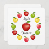 Invitation Apple Festival (Devant / Derrière)