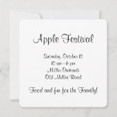 Invitation Apple Festival (Dos)