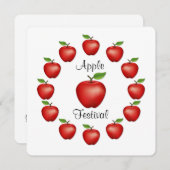 Invitation Apple Festival (Devant / Derrière)