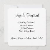Invitation Apple Festival (Dos)
