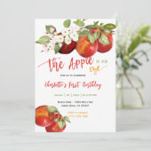 Invitation Apple modifiable de notre fête d'anniversaire des (Debout devant)