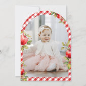 Invitation Apple Of Our Eye 1ère photo Anniversaire (Dos)