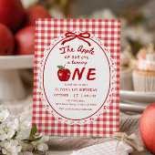 Invitation Apple of Our Eye Fall Apple Girl 1st Birthday