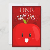 Invitation Apple of Our Eye Fall Harvest Rustique 1er anniver (Dos)