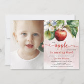 Invitation Apple of Our Eye Photo Premier anniversaire (Devant)