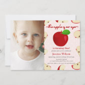 Invitation Apple of Our Eye Photo Premier anniversaire (Devant)