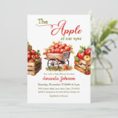 Invitation Apple of Our Eyes Fall Fresh Market Baby shower (Debout devant)