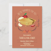 Invitation Apple Pie Thanksgiving Dîner (Devant)