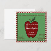 Invitation Apple pour l'invitation de partie de retraite de (Devant / Derrière)