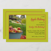 Invitation Apple sélectionnant l'invitation de temps (Devant / Derrière)