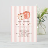 Invitation Appley Ever After Fête de Mariage Rose (Debout devant)