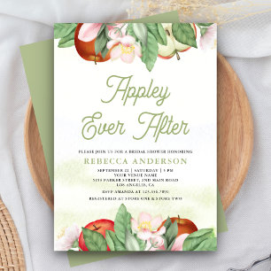 Invitation Appley Ever After Mariage Apple Fête de Mariage