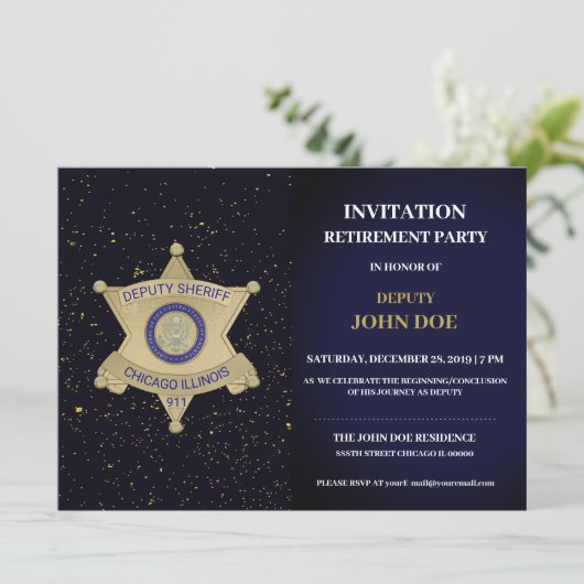 Invitation Application de la loi Appel à retraite (Debout devant)