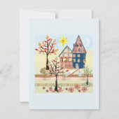 Invitation Applique, maisons, village (Devant)