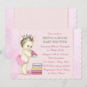 Invitation Apportez un Baby shower de livre (Devant / Derrière)