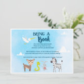 Invitation Apportez un livre - Zoo- Arche de Noé (Debout devant)