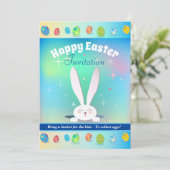 Invitation Apportez un panier pour les enfants Pour collecter (Debout devant)