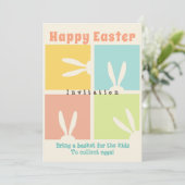 Invitation Apportez un panier pour les enfants Pour ramasser (Debout devant)