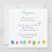 Invitation Apportez un panier pour les enfants pour ramasser  (Dos)