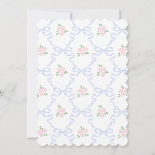 Invitation Apportez une poupée Anniversaire de la préppie gra (Dos)