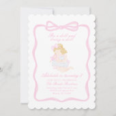 Invitation Apportez une poupée Anniversaire de la préppie gra (Devant)