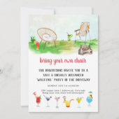 Invitation Apportez votre propre chaise | Driveway Cocktail P (Devant)