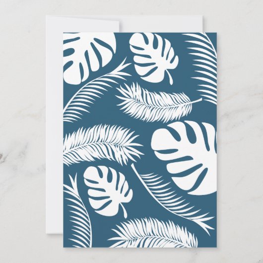 Invitation Apportez votre propre Pool Party Blue Turquoise (Dos)