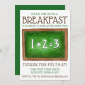 Invitation Appréciation de l'enseignant en tableau de bord de (Devant / Derrière)