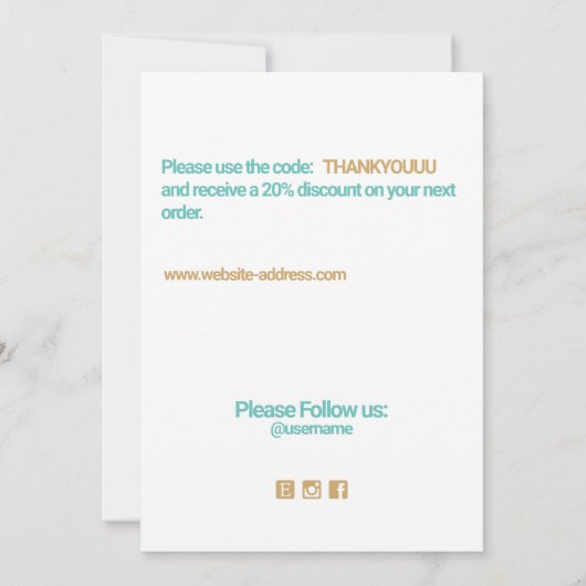 Invitation Appréciation du client en Merci rose pâle Insérer (Dos)