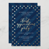 Invitation Appréciation du client Foil Marine Fête Invita (Devant / Derrière)