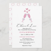 Invitation Apprécier les vins Dégustation Fête des mariées mo (Devant / Derrière)