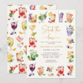 Invitation Approvisionnez le bar de douche (Devant / Derrière)