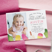 Invitation Appuyer sur | Photo Popsicle Anniversaire de enfan