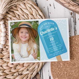 Invitation Appuyer sur Popsicle Summer Anniversaire de enfa