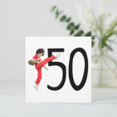 Invitation Appuyez sur 50 (Debout devant)